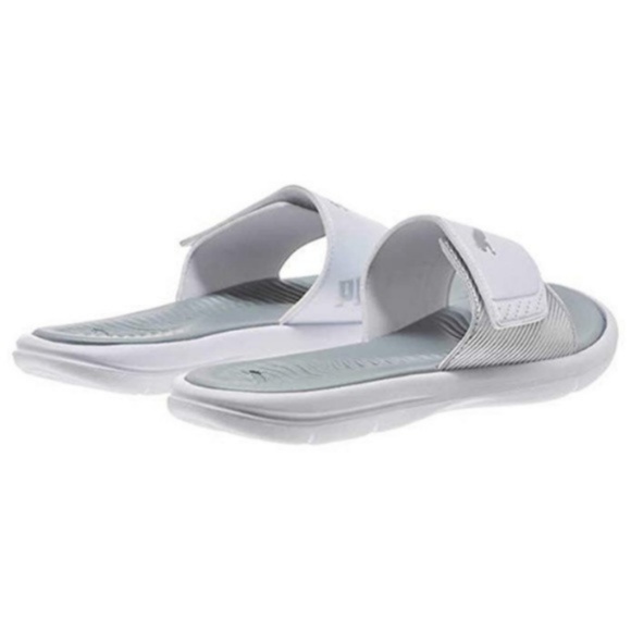 Puma Ladies' Slide Sandal White B/K - Picture 5 of 6